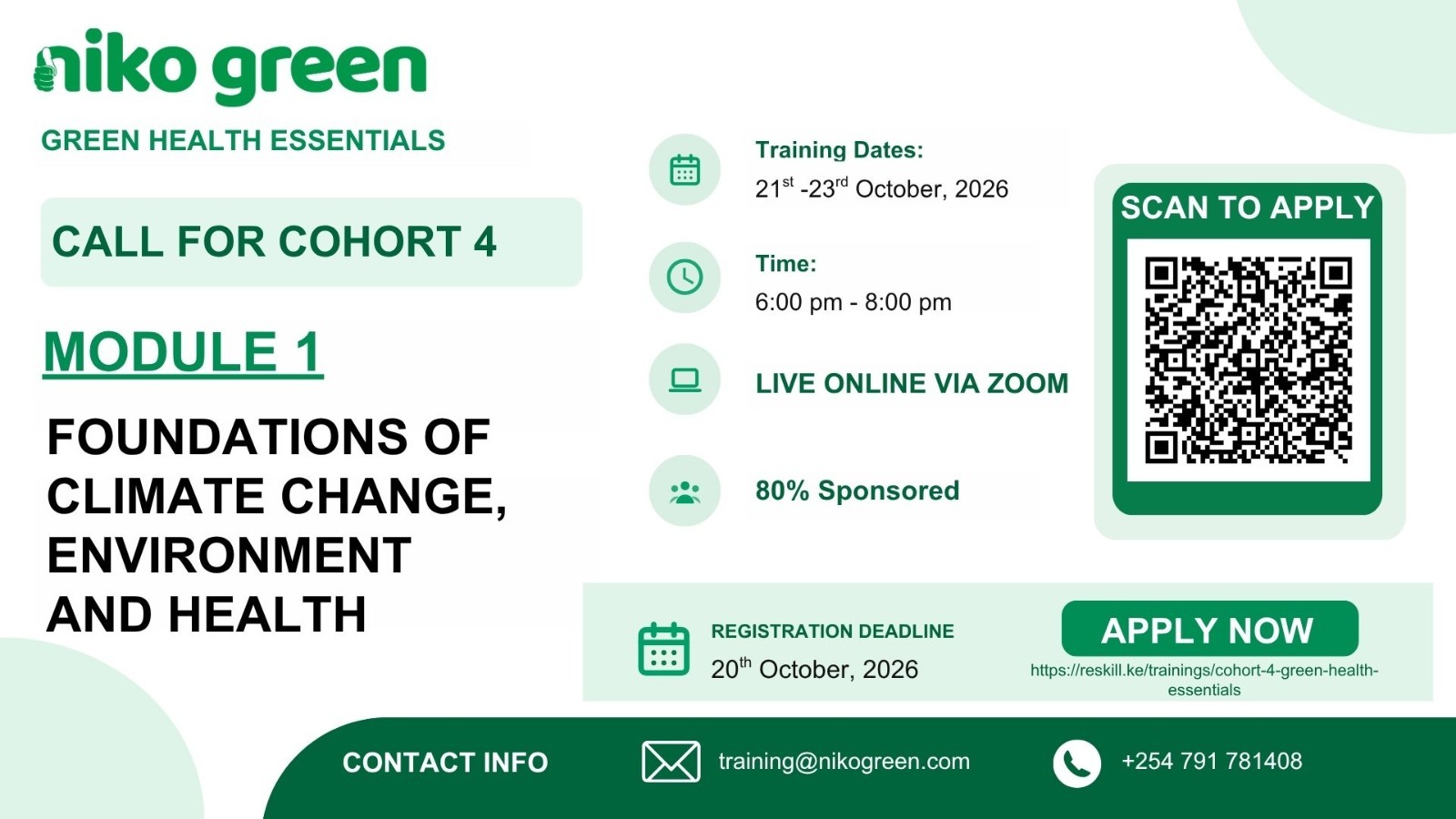COHORT 4 GREEN HEALTH ESSENTIALS