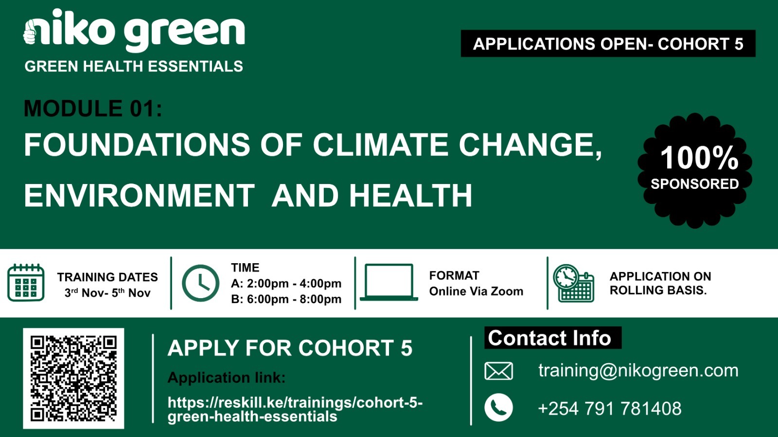 COHORT 5 GREEN HEALTH ESSENTIALS